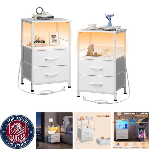 Set comodino bianco - , compatto