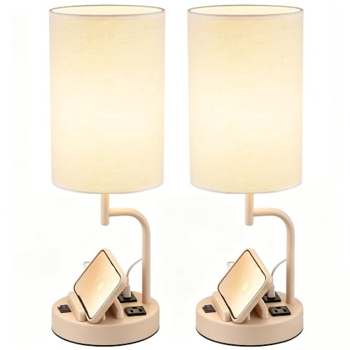 Set lampada tavolo beige - set,