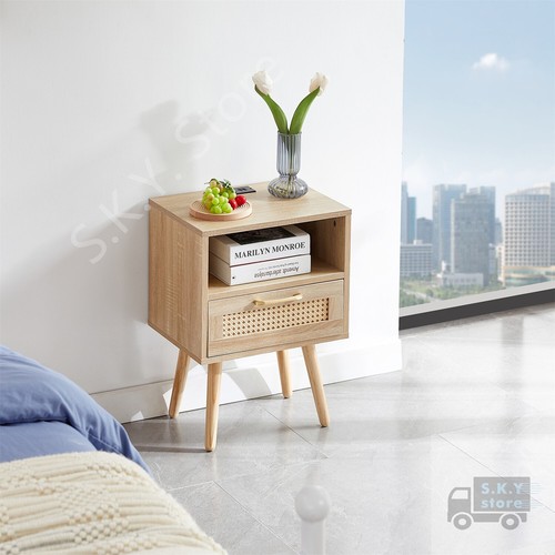 Comodino moderno rattan - moderno,
