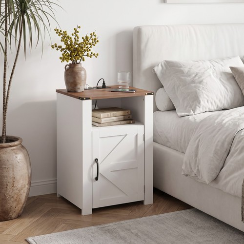Comodino bianco pollici x - comodino,